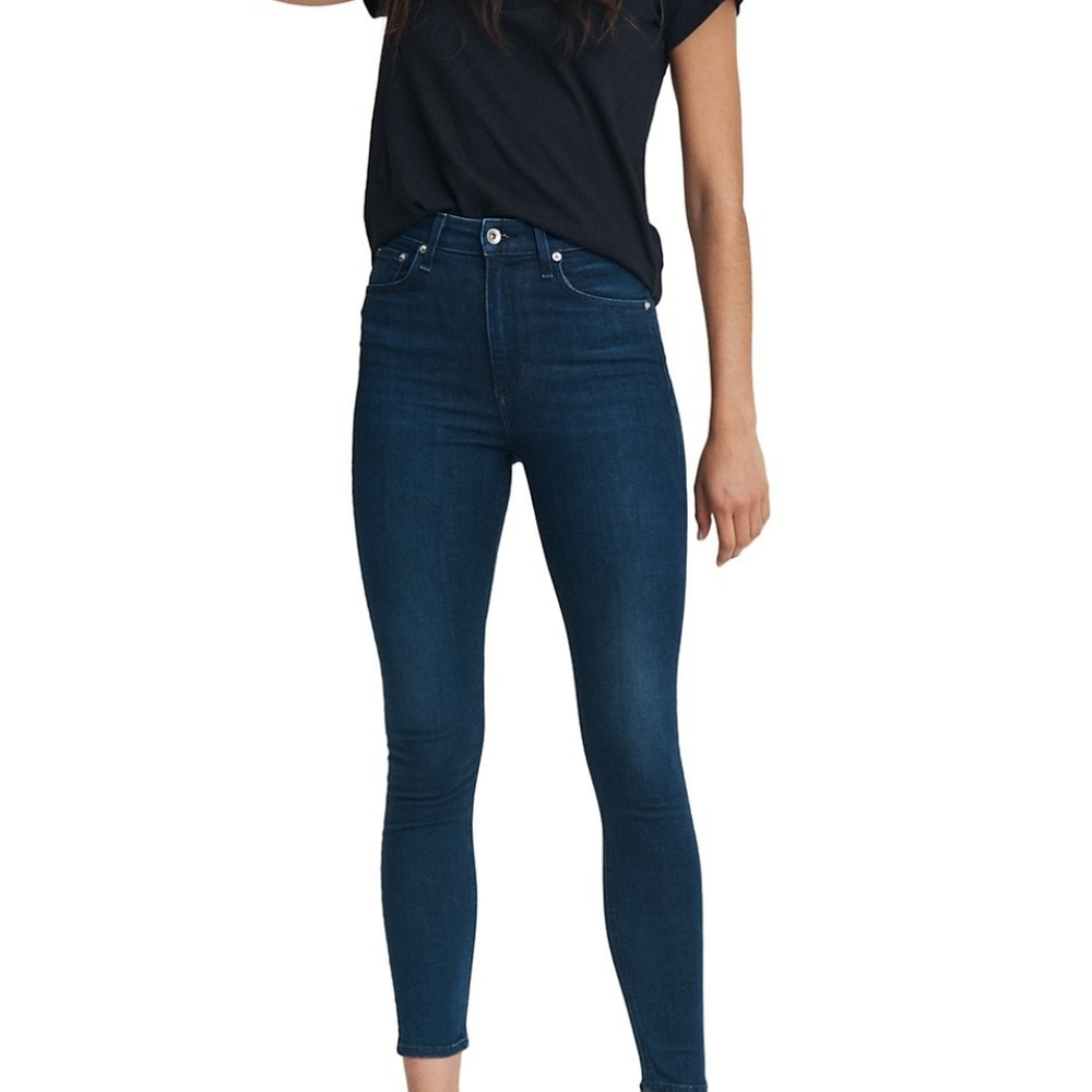 EUC Rag & Bone High Rise Ankle Skinny Jeans
